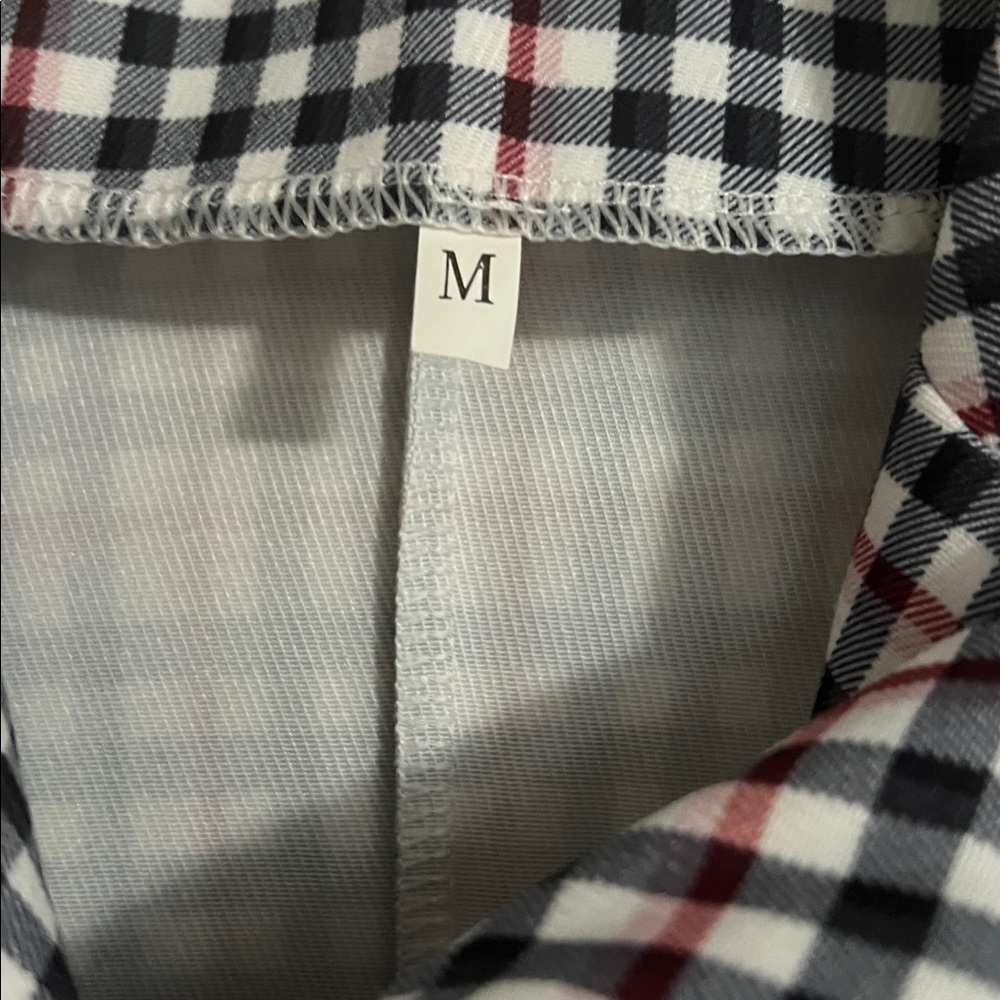 Sentmoon regular lapel slim checkered blazer red pink blue white gold buttons - Picture 3 of 6